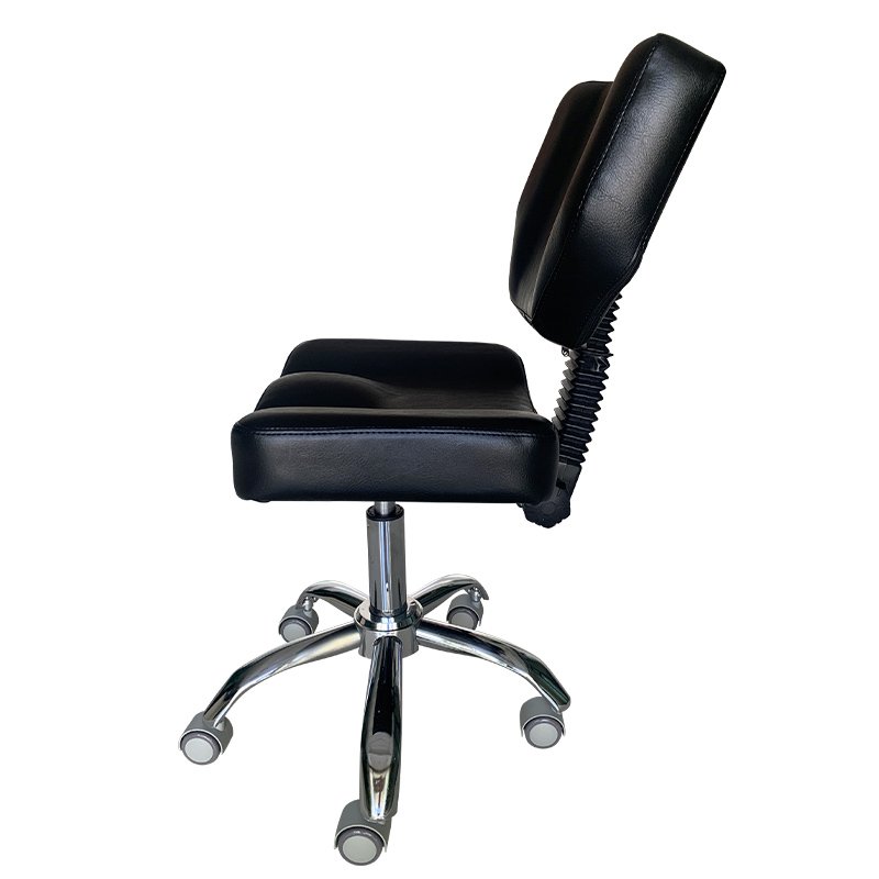 Nail Salon Pedicure Stool BLACK Pedicure Chair Short Adjustable Comfort Pneumatic Pump Salon Furniture & Equipment