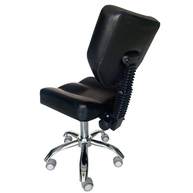 Nail Salon Pedicure Stool BLACK Pedicure Chair Short Adjustable Comfort Pneumatic Pump Salon Furniture & Equipment