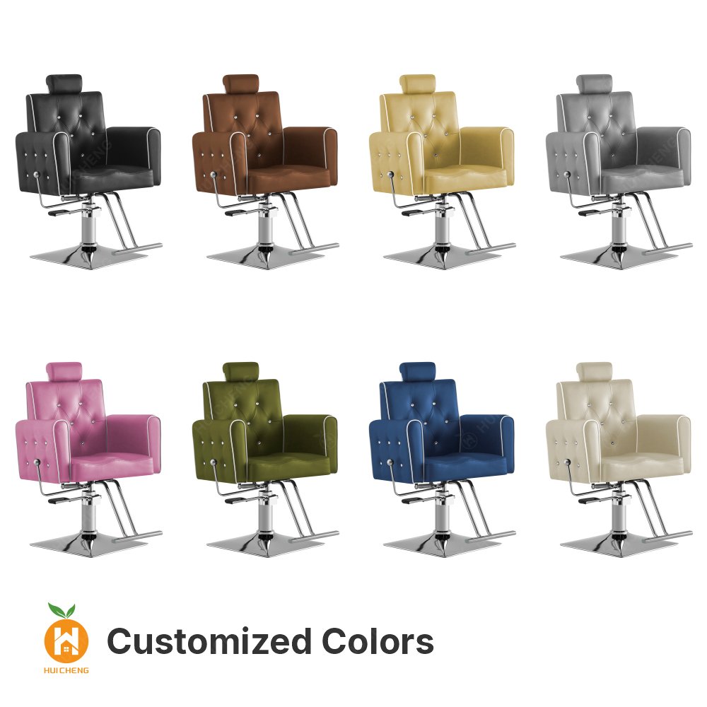 LC076 High quality comfortable adjustable reclining barber chair