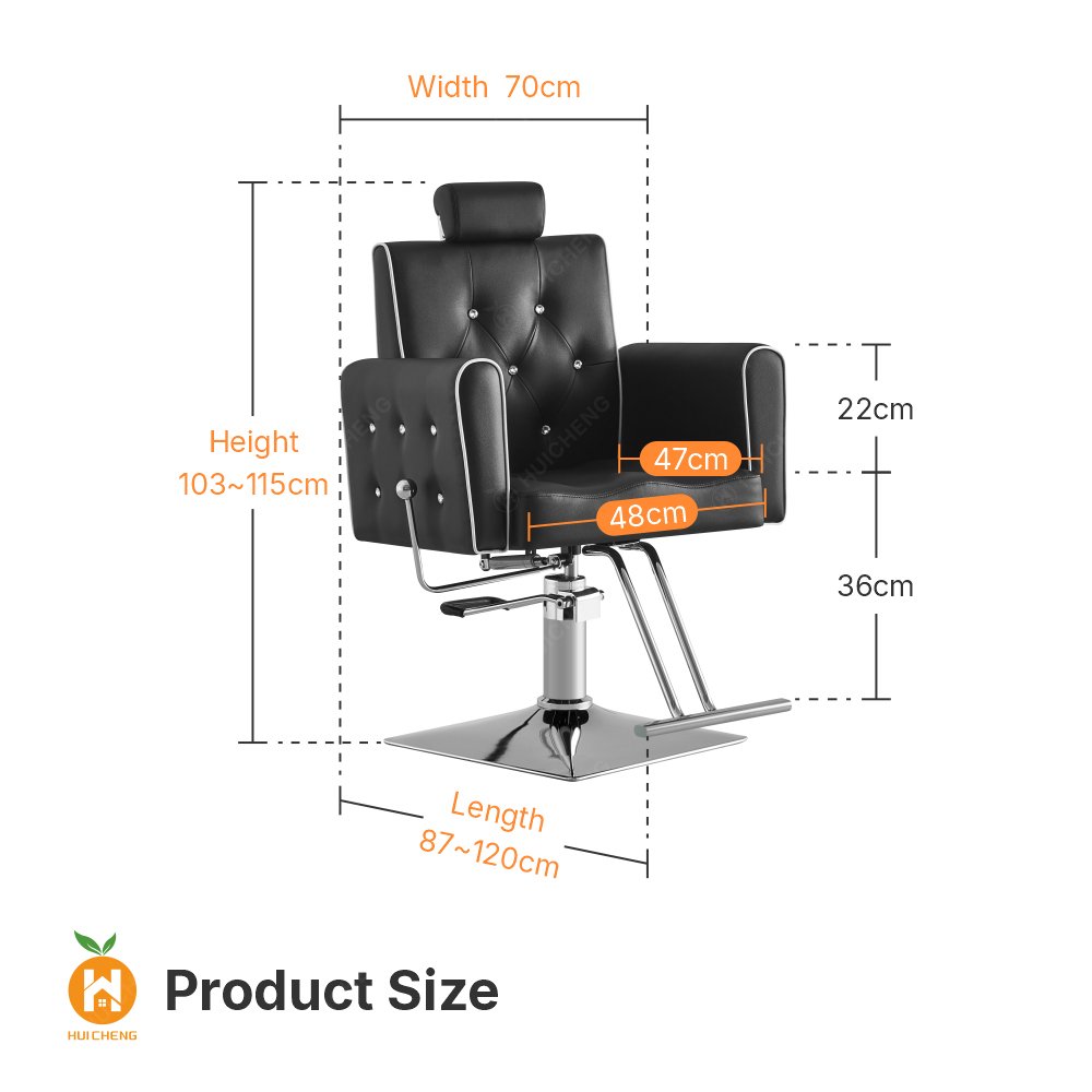 LC076 High quality comfortable adjustable reclining barber chair