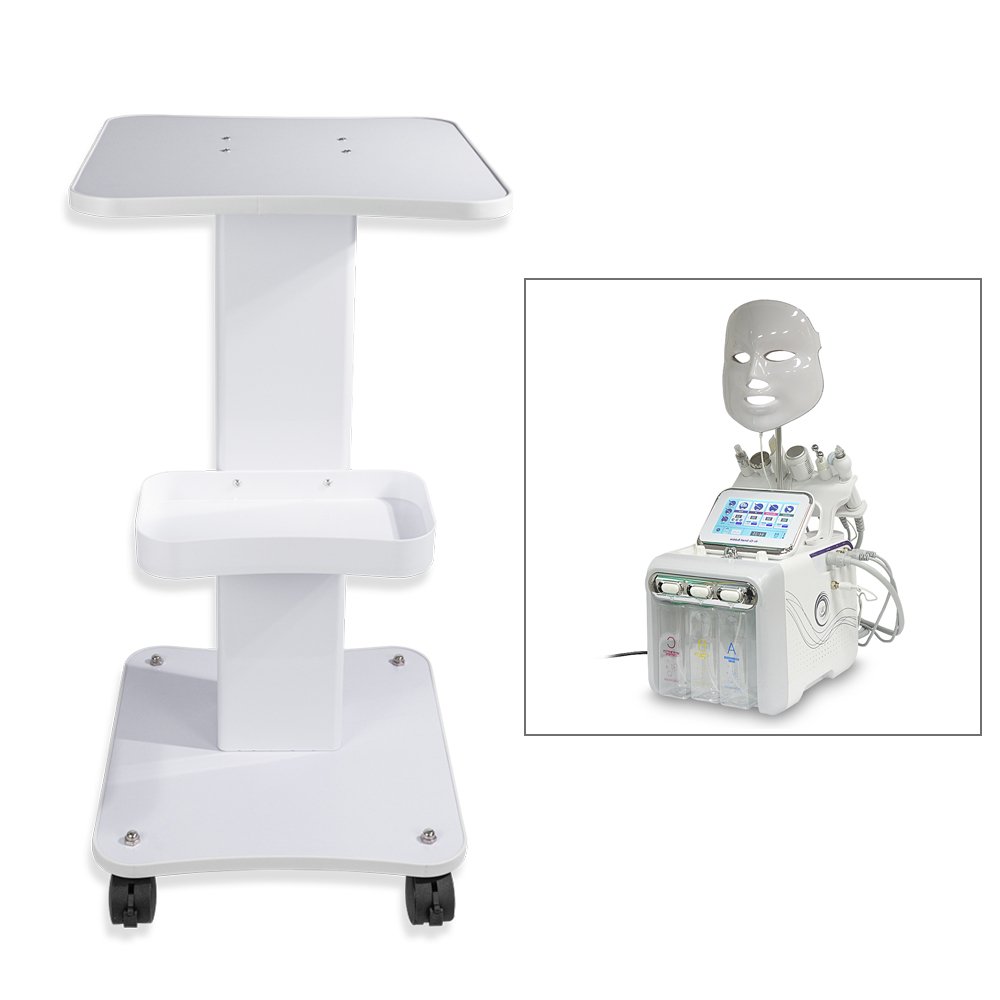 Desktop beauty equipment trolley beauty salon specialized furniture Salon Trolley Stand double layer beauty trolley