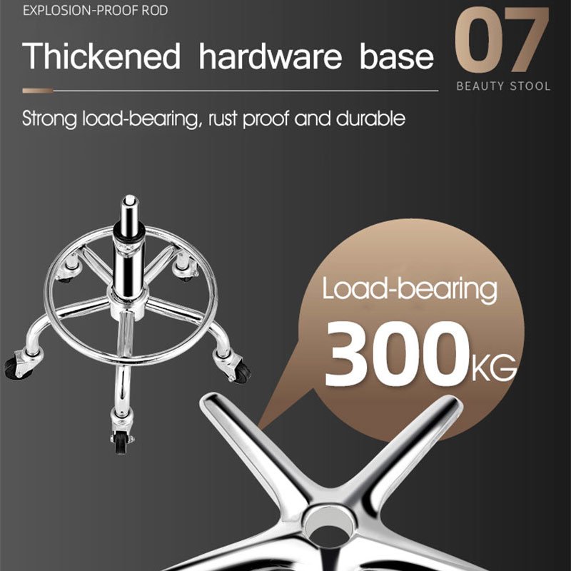 Beauty Salon Equipment Hairdressing Funiture Adjustable Hydraulic Barber Rolling Stool Saloon Chair For Hair Cut