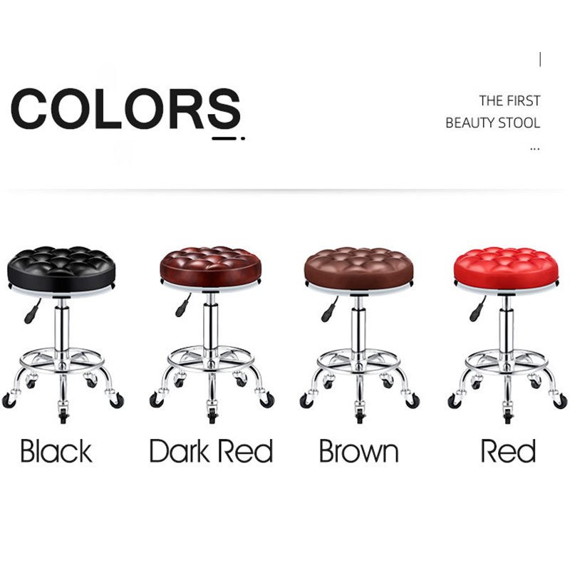 Beauty Salon Equipment Hairdressing Funiture Adjustable Hydraulic Barber Rolling Stool Saloon Chair For Hair Cut