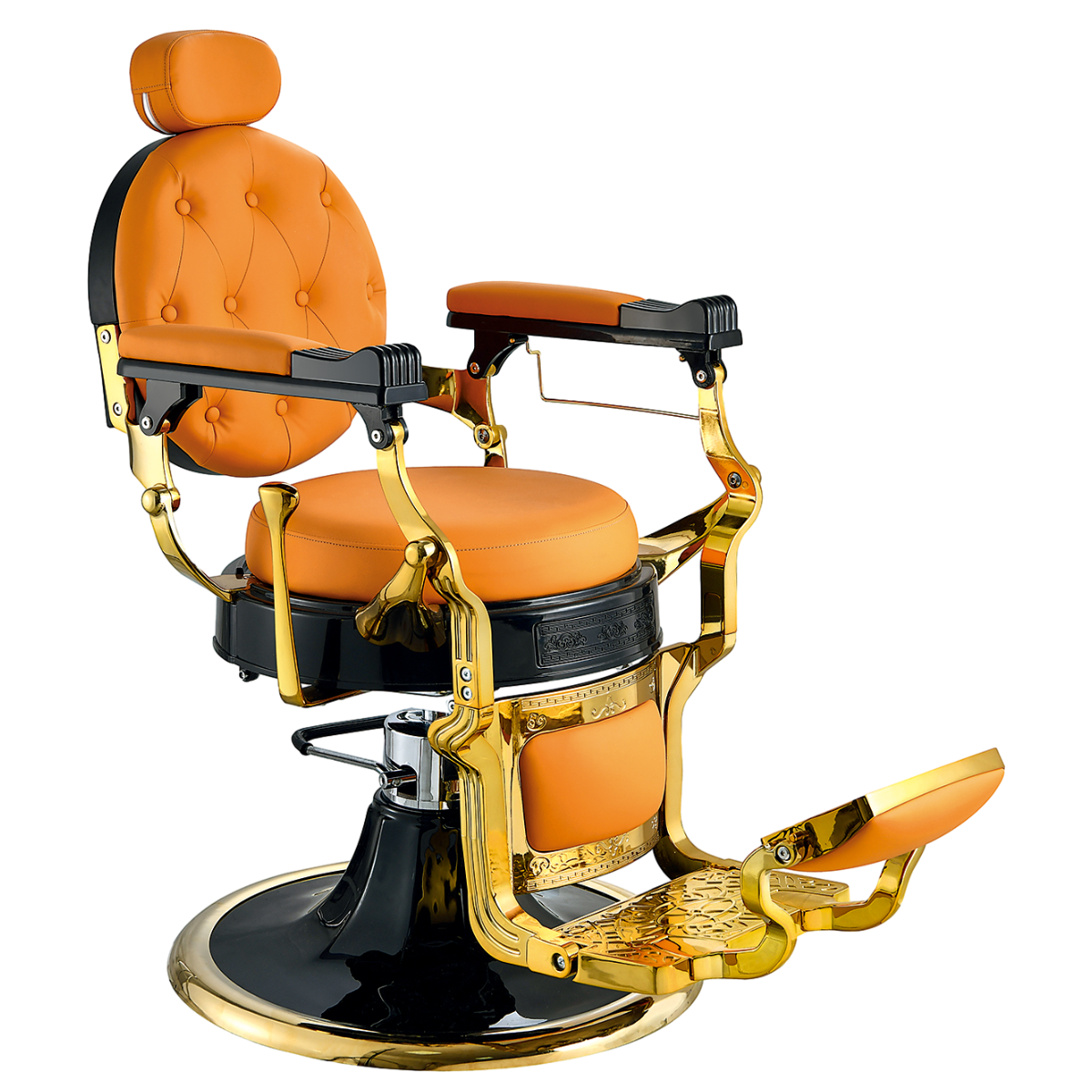 beauty hair salon chair wholesale portable professional hydraulic pump luxury vintage orange barber chair for hair cutting