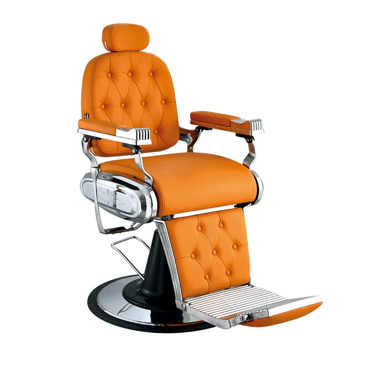 beauty hair salon chair wholesale portable professional hydraulic pump luxury vintage orange barber chair for hair cutting