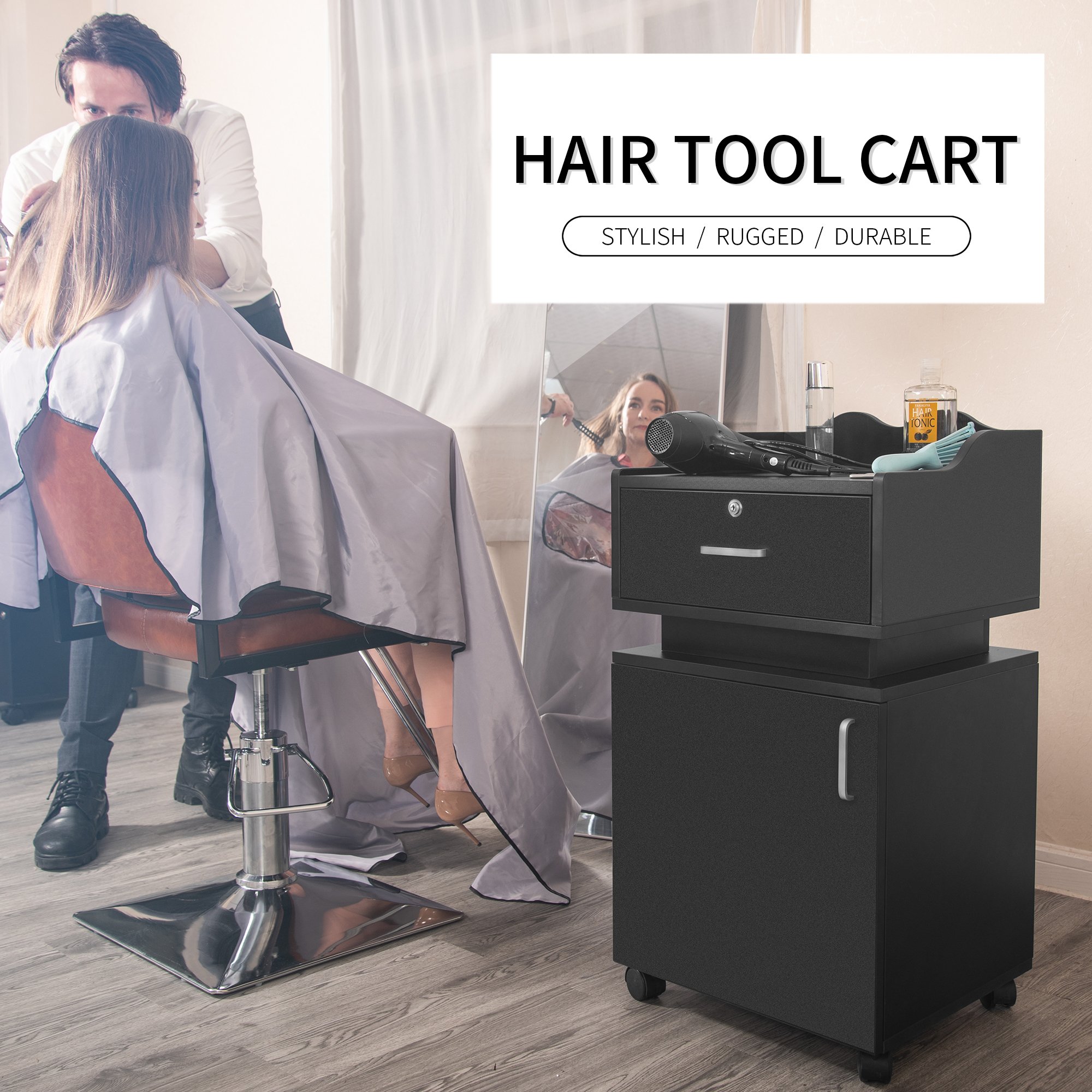 The Hot Sales Salon Beauty Trolley for Salon Carts Luxury Things Gold Gym Hair Salon Trolley Cart