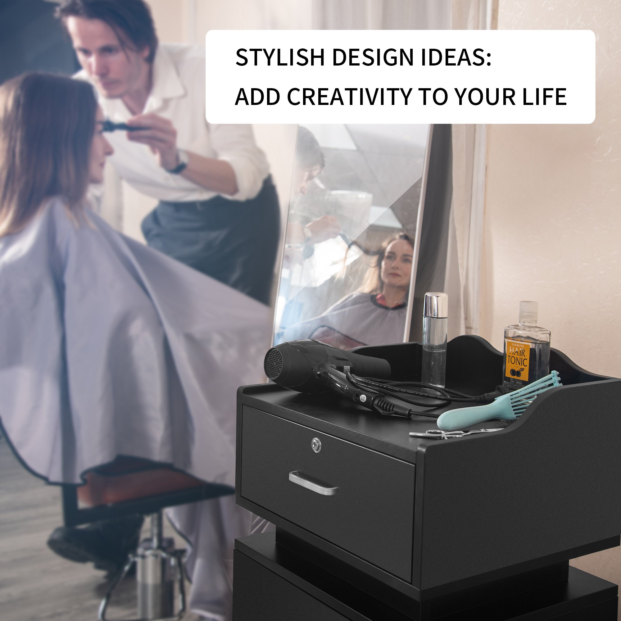 The Hot Sales Salon Beauty Trolley for Salon Carts Luxury Things Gold Gym Hair Salon Trolley Cart