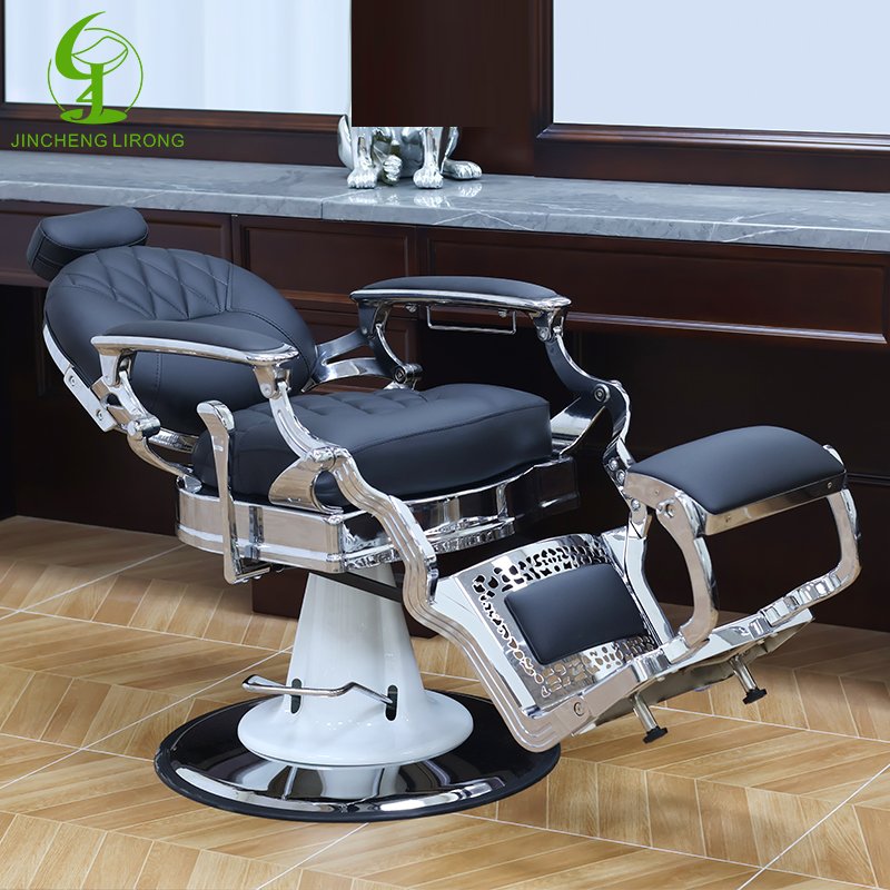 JINCHENG Salon Furniture Modern Multi-function Comfortable Salon Furniture Full Three Barber Chairs Three Stations