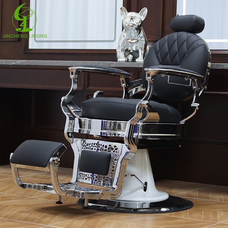 JINCHENG Salon Furniture Modern Multi-function Comfortable Salon Furniture Full Three Barber Chairs Three Stations