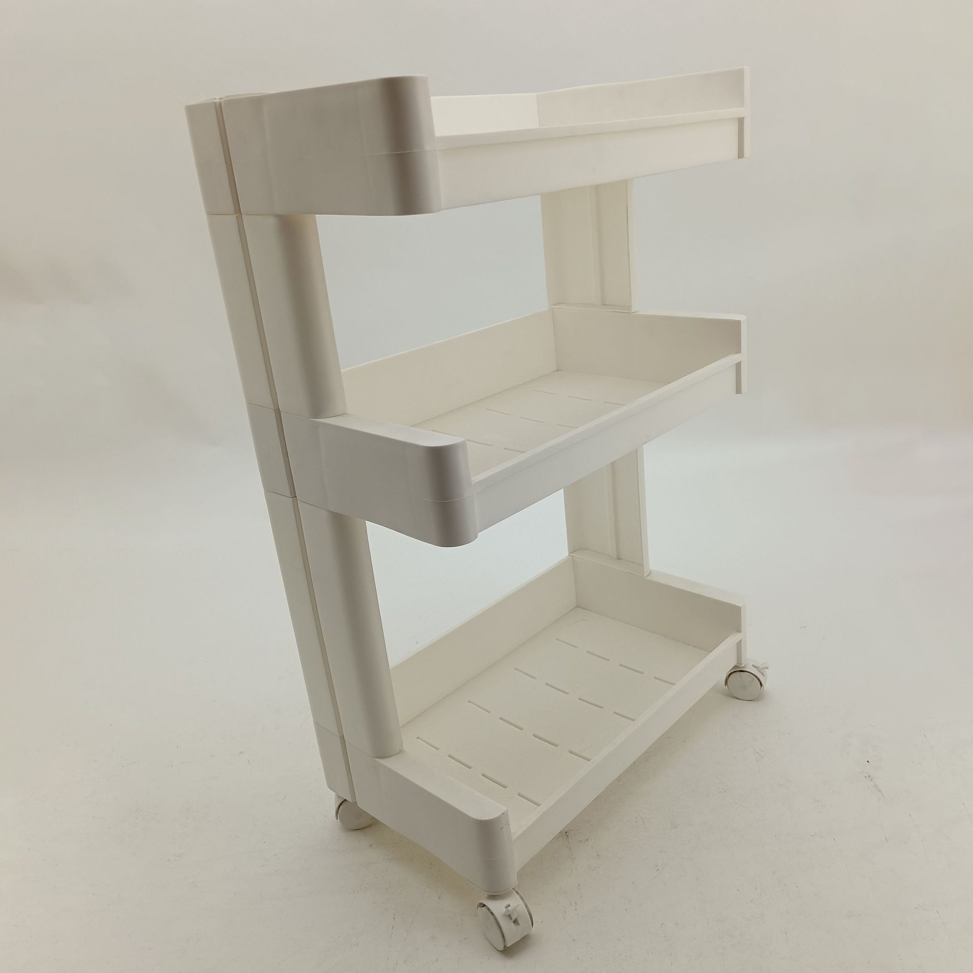Wholesale Smart Organizing Tray Movable White Plastic Beauty Salon Trolley Cart