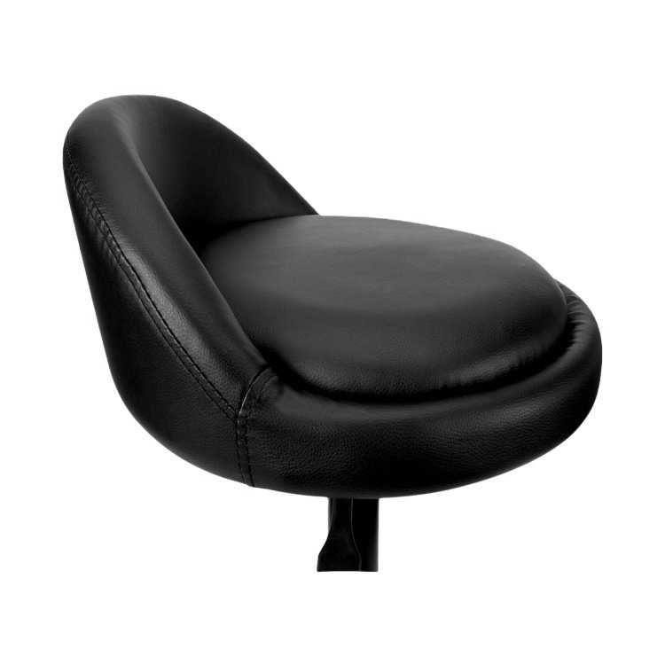 Pneumatic Swivel Luxury Leather Roller Bar Stool Simple And Adjustable Car Repair Work Chair With Back Support
