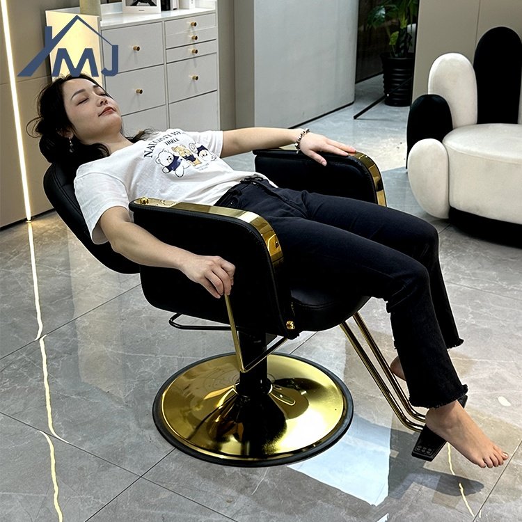 Modern Beauty Salon Furniture Head Spa Adjustable Lift Rotatable Hydraulic Barber Chair