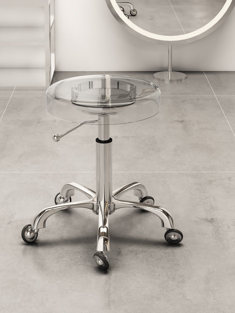 High quality acrylic seat aluminum alloy bottom salon bench lifting disc made in China