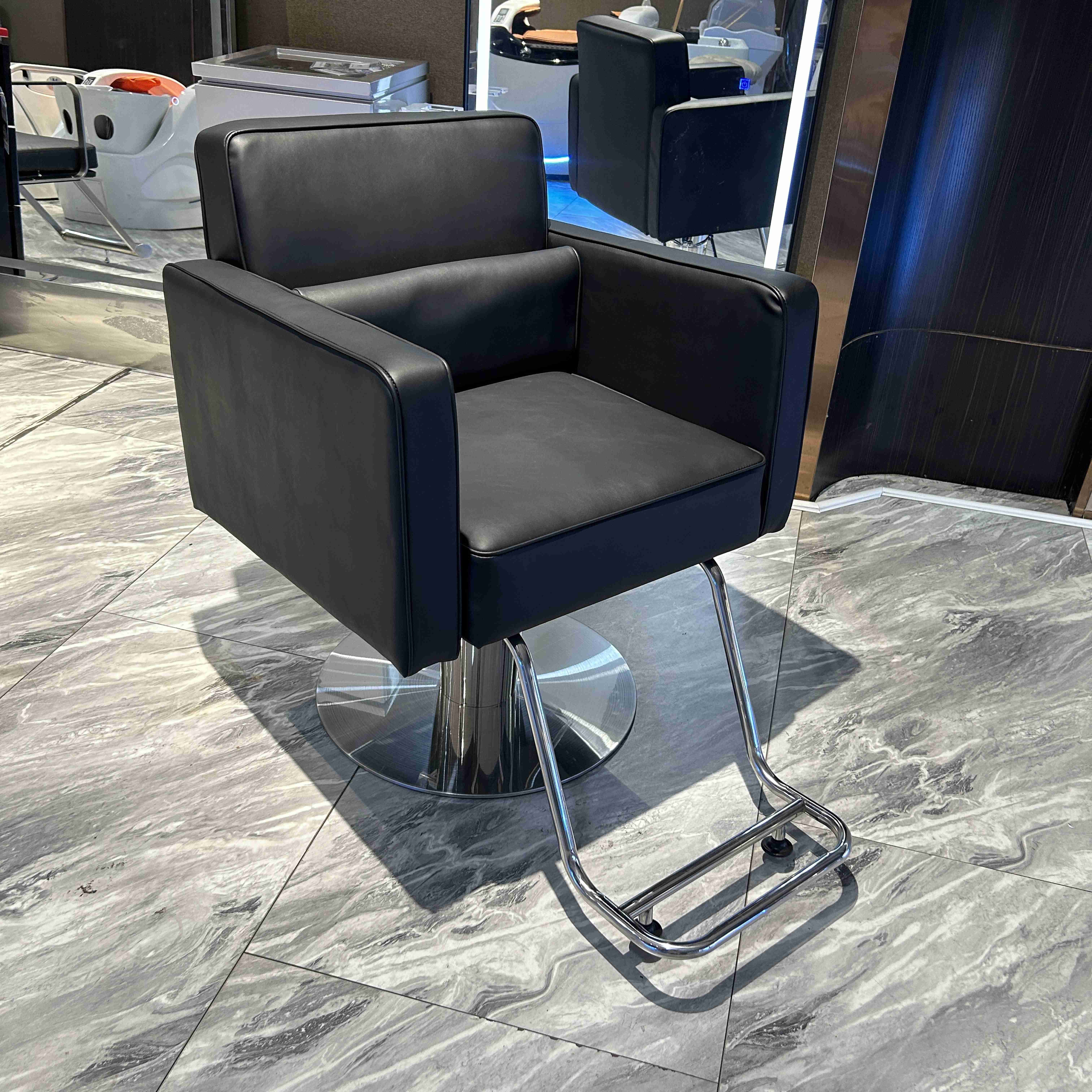 Best-Selling Leather Barber Hair Chair Modern Multi-Functional Styling High Quality and Height Adjustable salon furniture