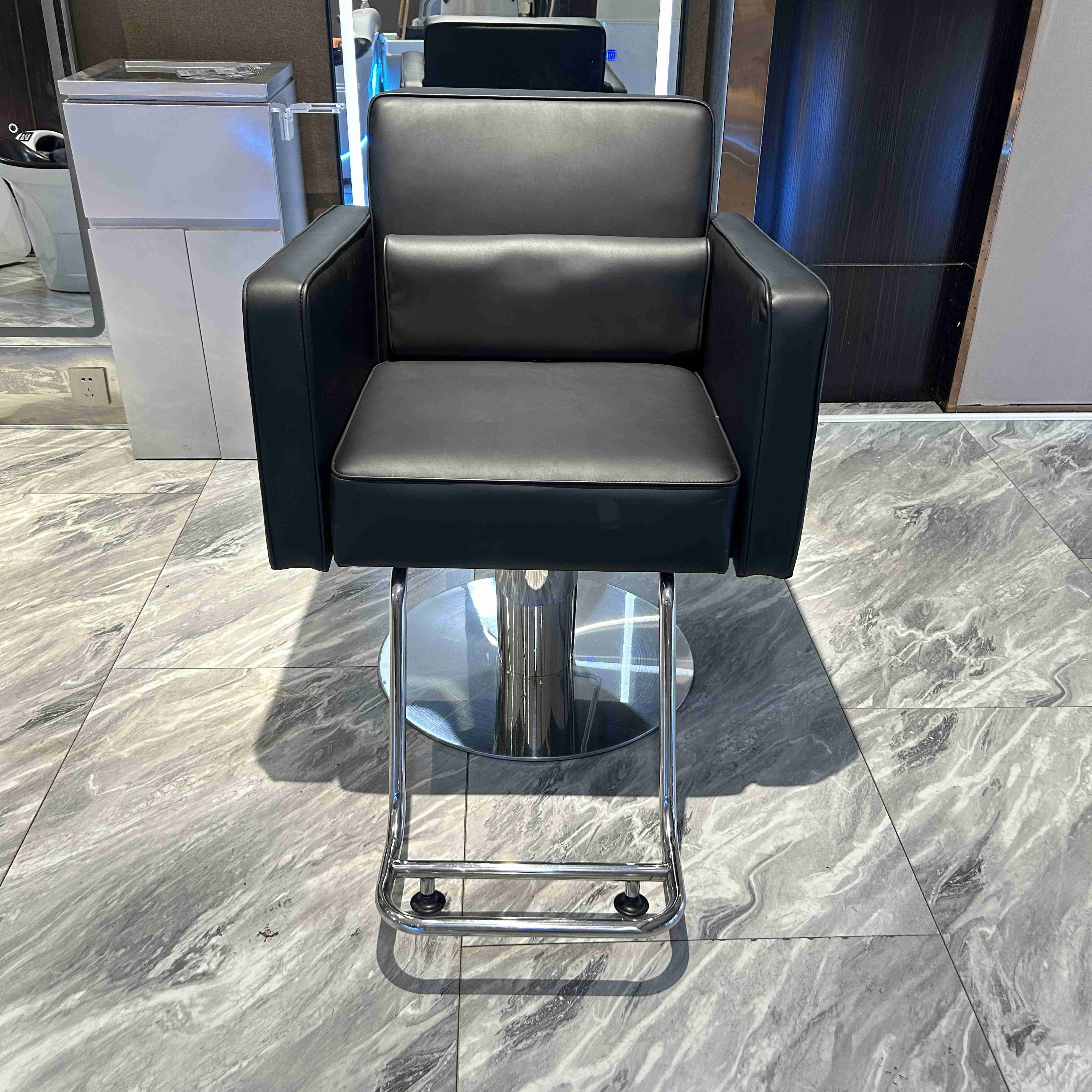 Best-Selling Leather Barber Hair Chair Modern Multi-Functional Styling High Quality and Height Adjustable salon furniture