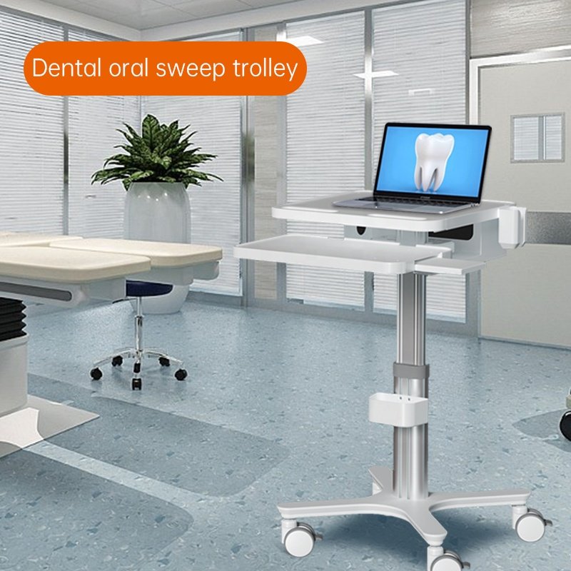 Medical Dental Device Laptop Cart With Socket Clinic Machine Trolley Stand Beauty Salon Aesthetic Spa Trolley Hand Carts
