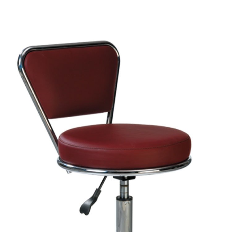 Rolling Salon Adjustable Height Equipment Styling Chair Nail Salon Red Salon Furniture Barber Chair