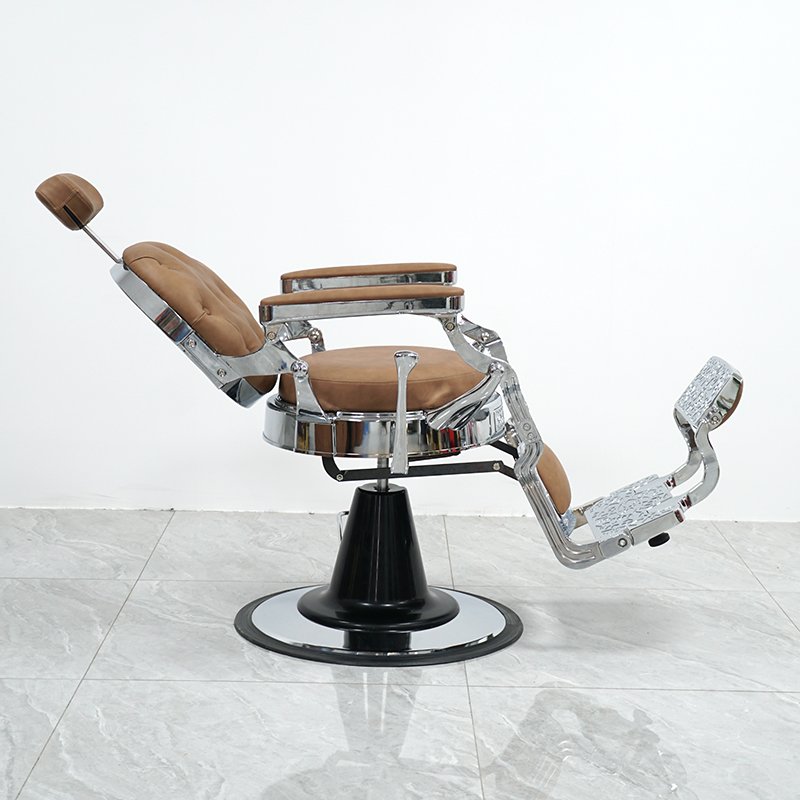 Portable Durable luxury hair salon barber chair wholesale vintage brown salon equipment barber chair