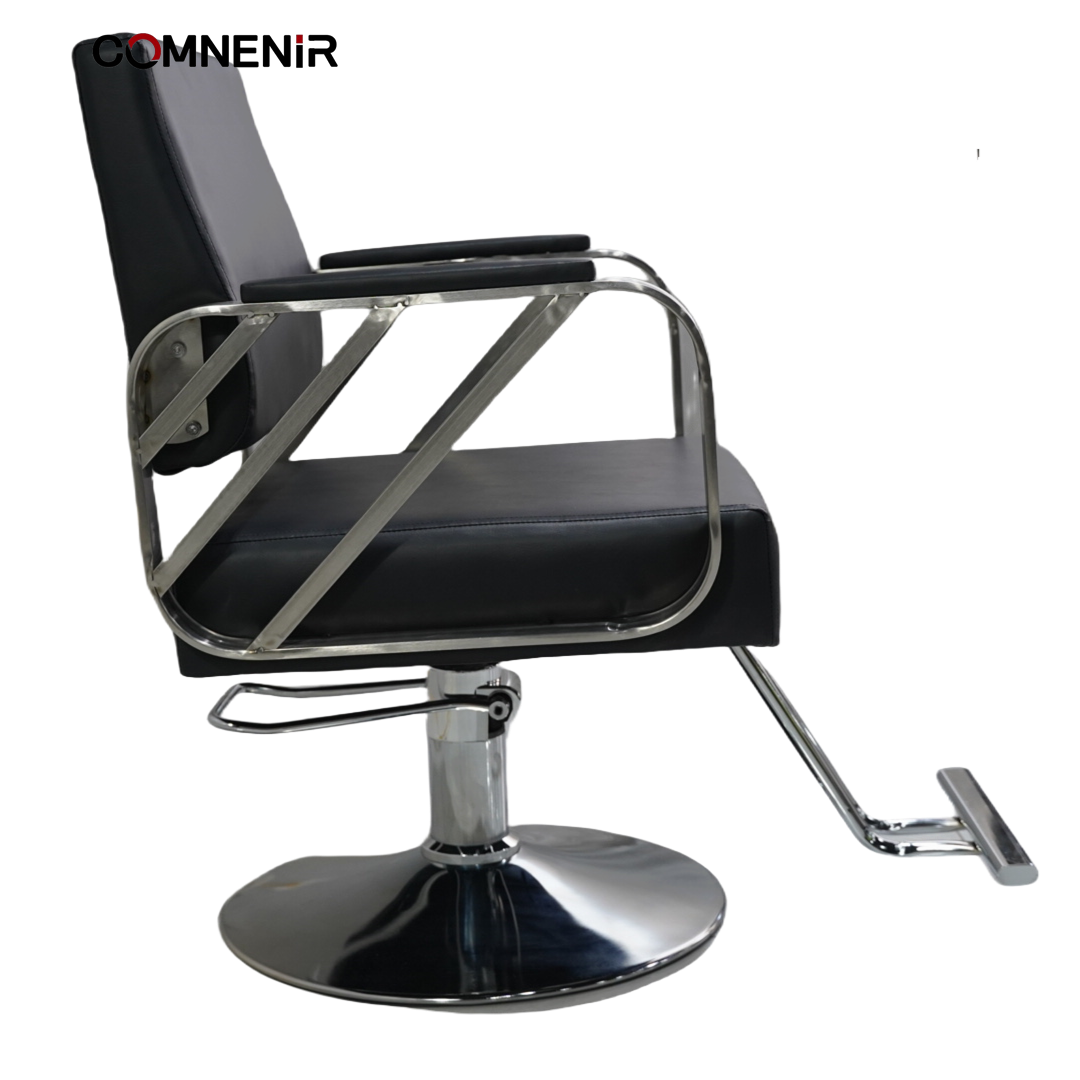 saloon chair beauty kids salon chair Black Flat Seat Barber washing salon waiting chairs furniture