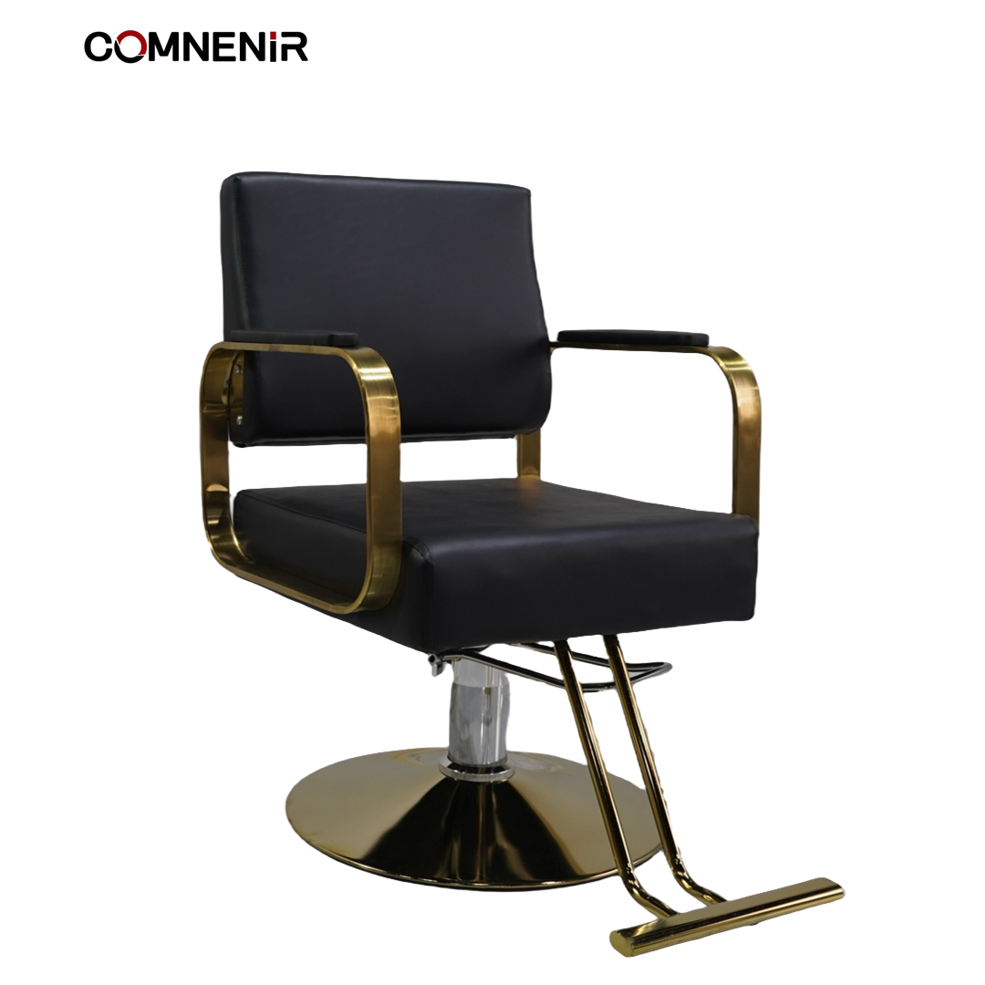 saloon chair beauty kids salon chair Black Flat Seat Barber washing salon waiting chairs furniture