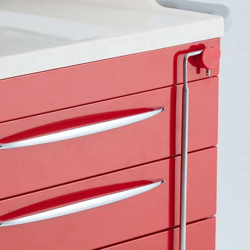 Meditroll EMG05-R Factory Aluminum Frame Medication Trolleys For Care Homes