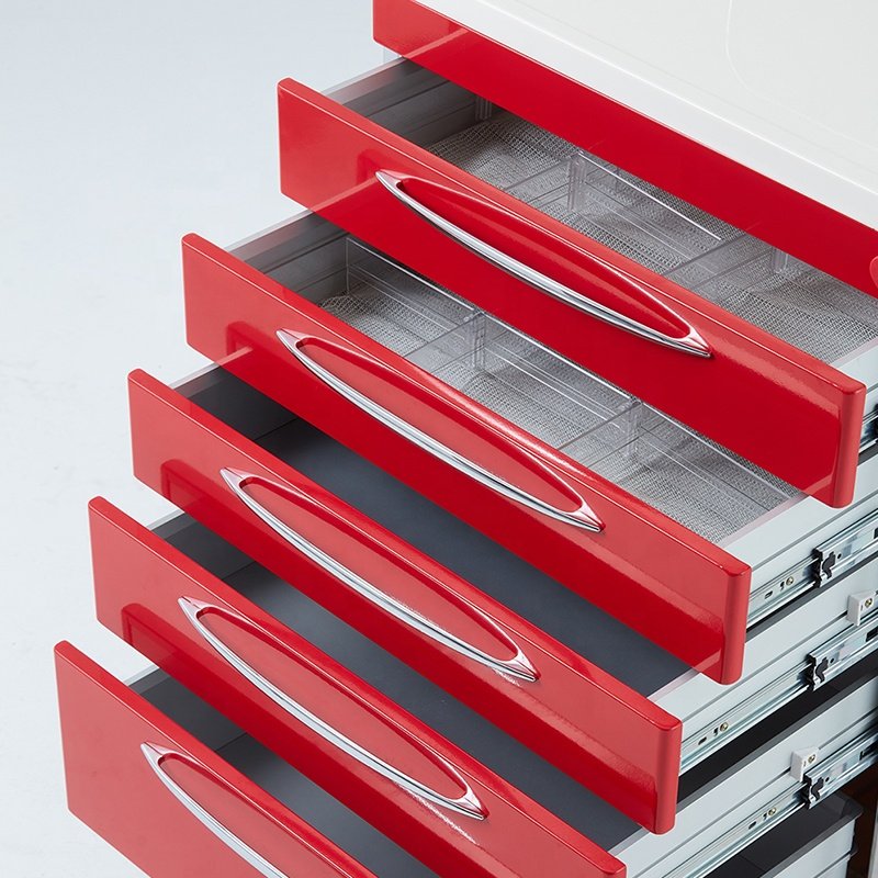 Meditroll EMG05-R Factory Aluminum Frame Medication Trolleys For Care Homes
