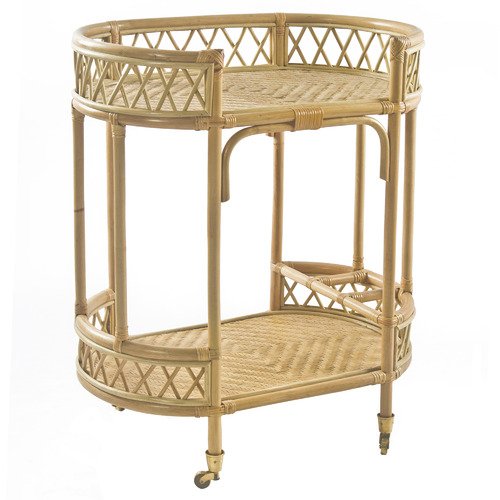Hot Sale 100% Indonesia Modern MIdcentury Classic Custom Model Rattan Kitchen Restaurant Single Double Low High Trolley Cart