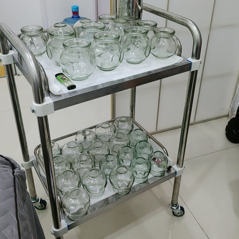 Medical Cart Stainless Steel Treatment Cart Hospital Storage Rack Small Cart Beauty Salon Medical Mobile Trolley Storage