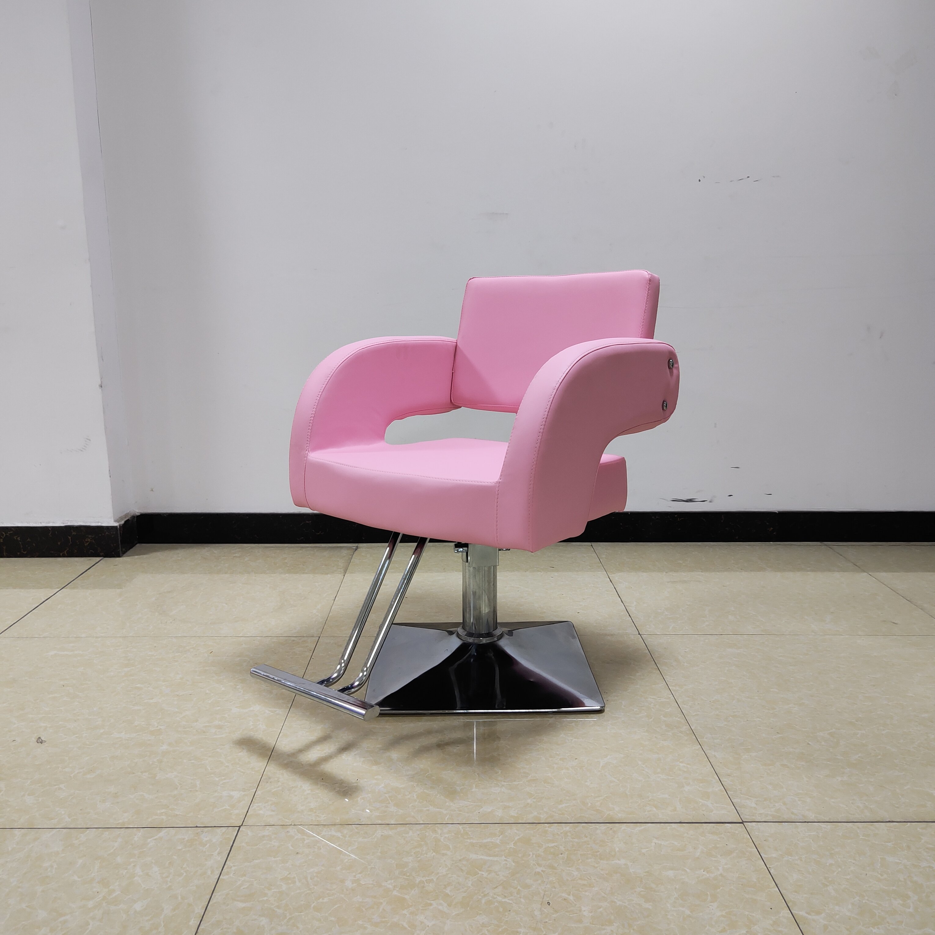 Wholesale Adjustable Swivel Modern Stainless Steel Barber Chair Hair Salon Chair Barber Chair