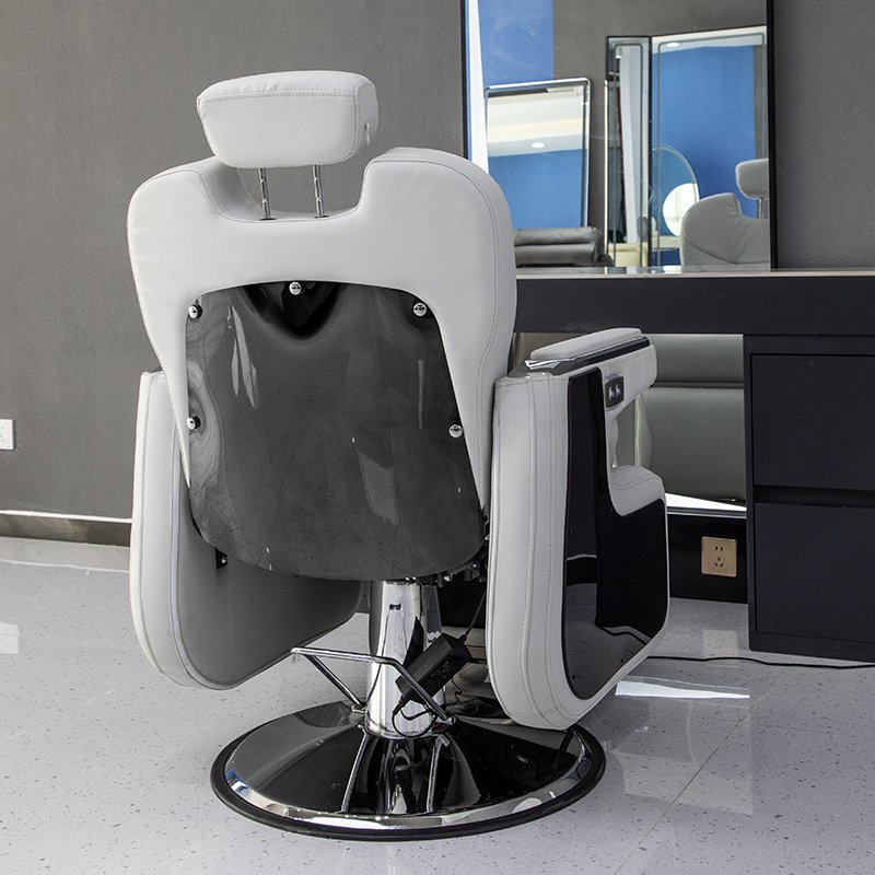 Bojue FanRui Luxury Barber chair Stainless steel hair chair hair salon special swivel chair hair intelligent shampoo massage