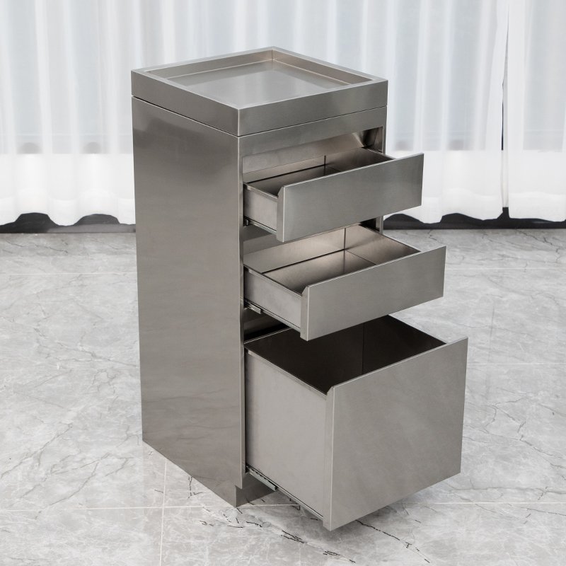 hair extension trolley hair dresser trolley beauty salon disinfection tool cabinet Stainless steel barber tool box cabinet