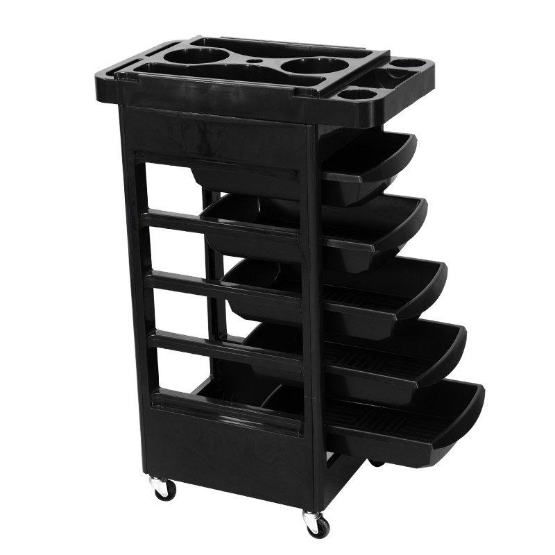 matrix extension drawer friseur black hairdressing barber working beauty hair salon cart furniture trolley