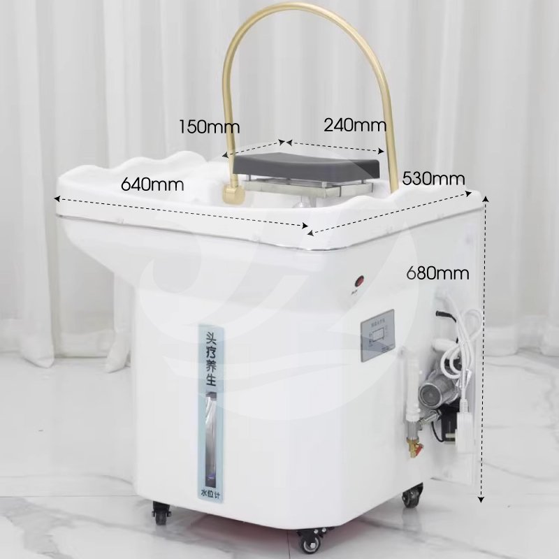 Modern Thai Massage Portable Shampoo bowl Salon Furniture Hair Washing Bed Accessories Mobile Free Water Shampoo Basin