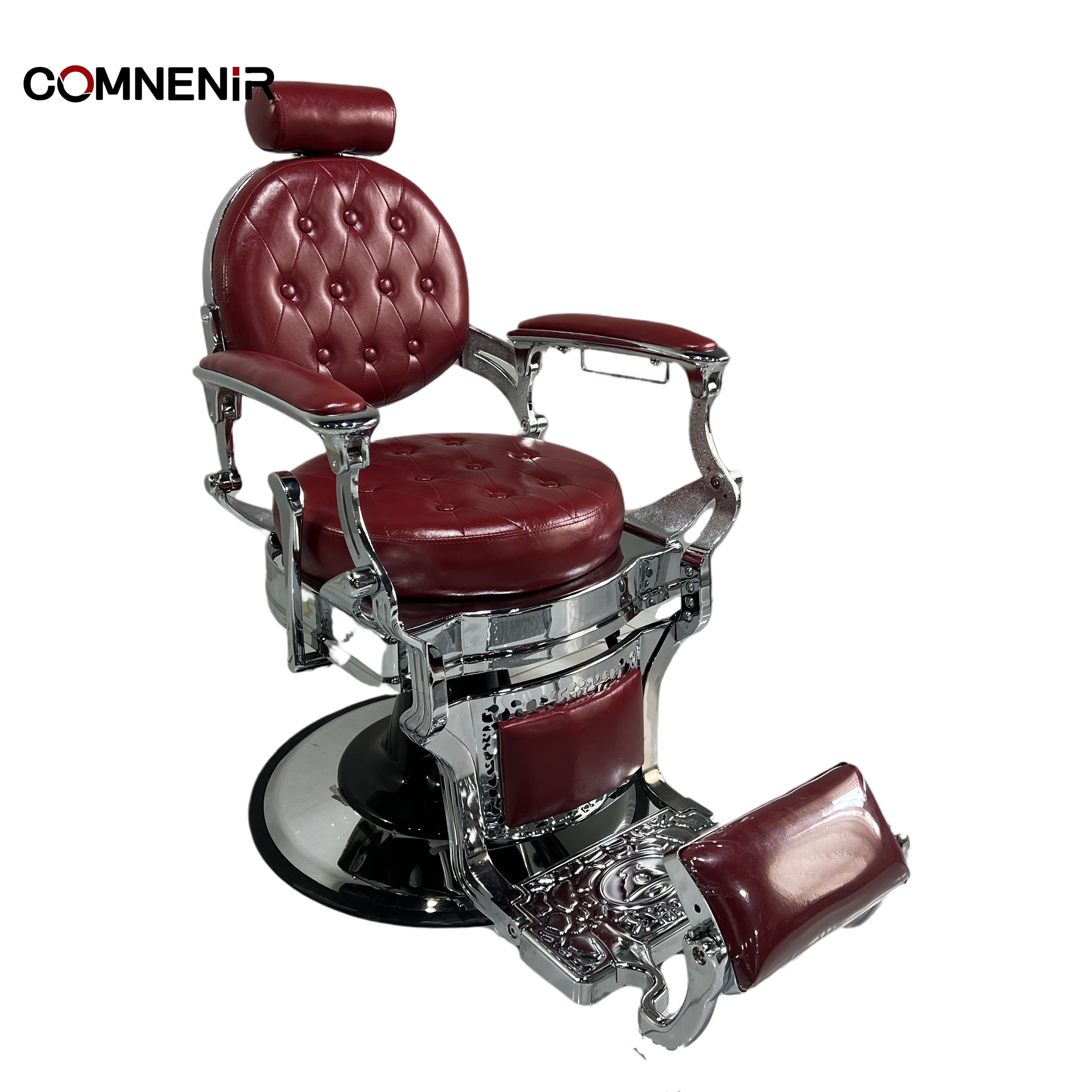 Modern White Adjustable Hair Cutting Chair for Barber Shop & Beauty Salon Technicians' Furniture