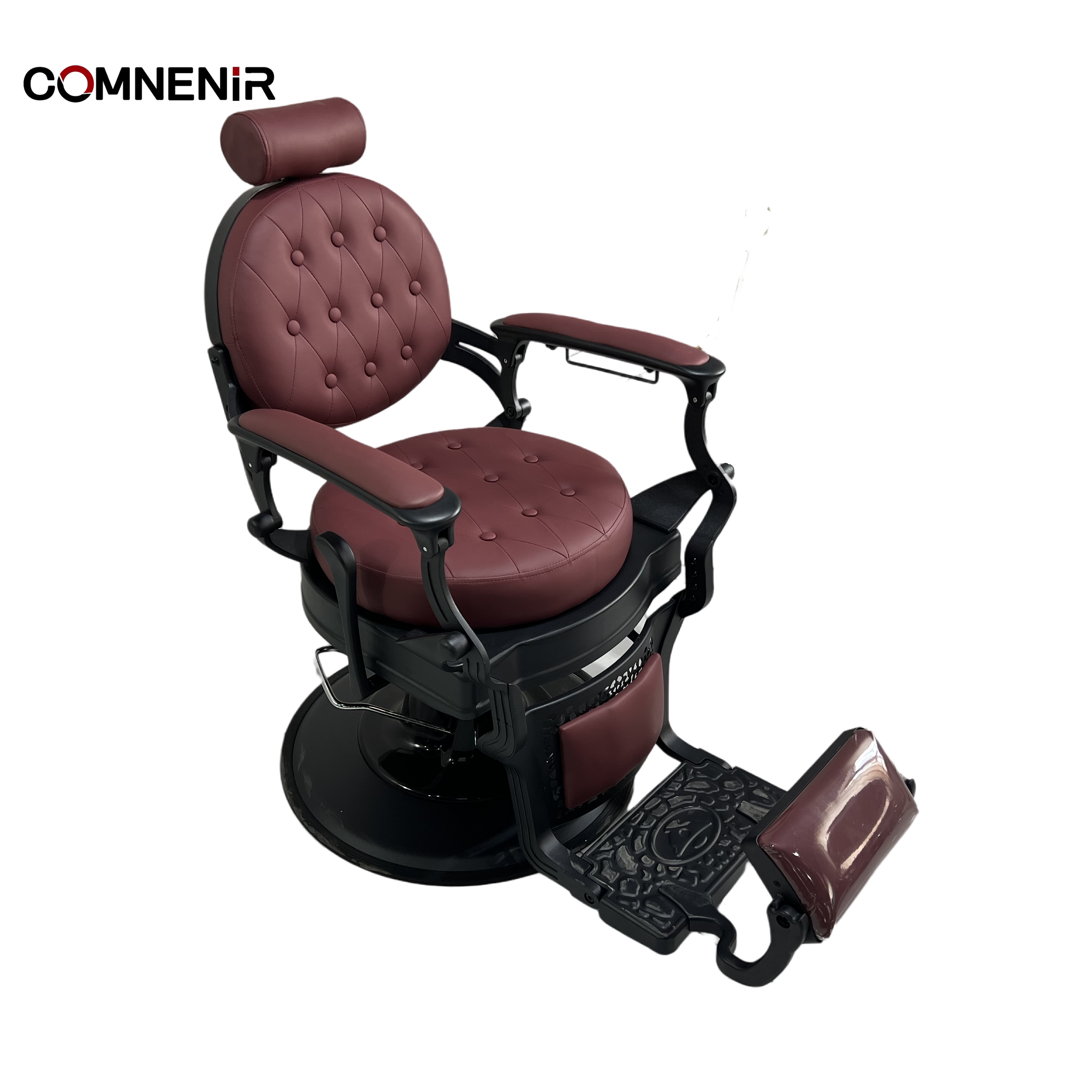 Modern White Adjustable Hair Cutting Chair for Barber Shop & Beauty Salon Technicians' Furniture