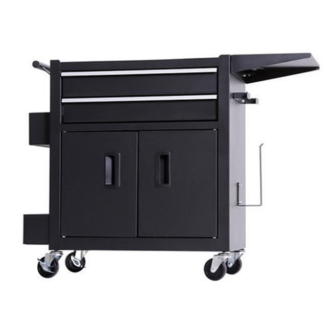 Barber tool box black beauty salon cart tattoo work station