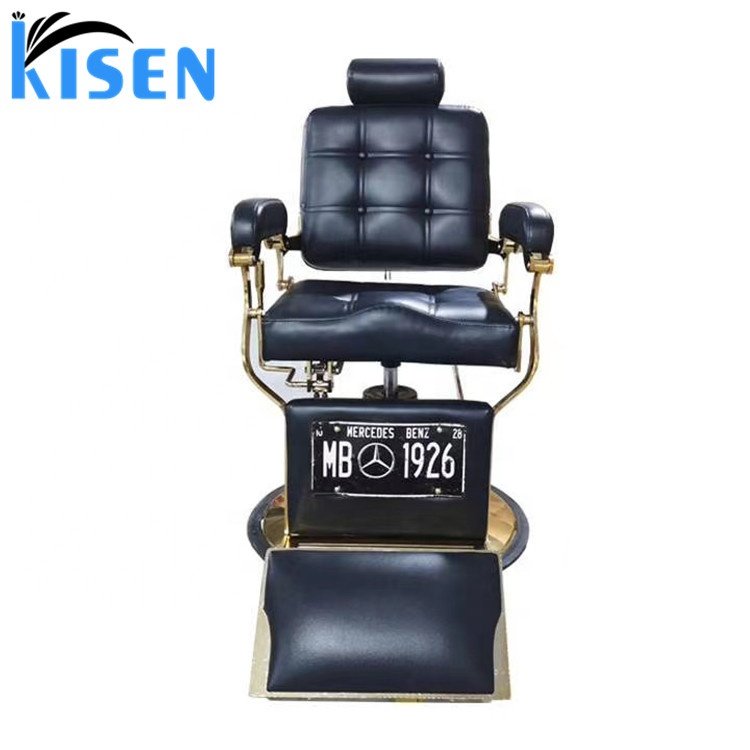Golden Vintage Salon Barber Chairs for salon barber shop furniture with other beauty hair salon chair equipment
