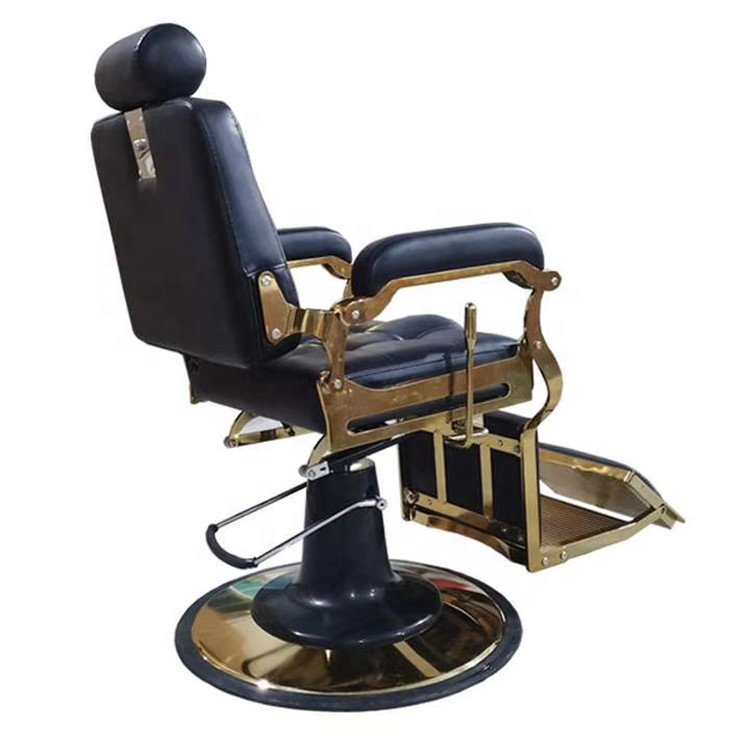 Golden Vintage Salon Barber Chairs for salon barber shop furniture with other beauty hair salon chair equipment