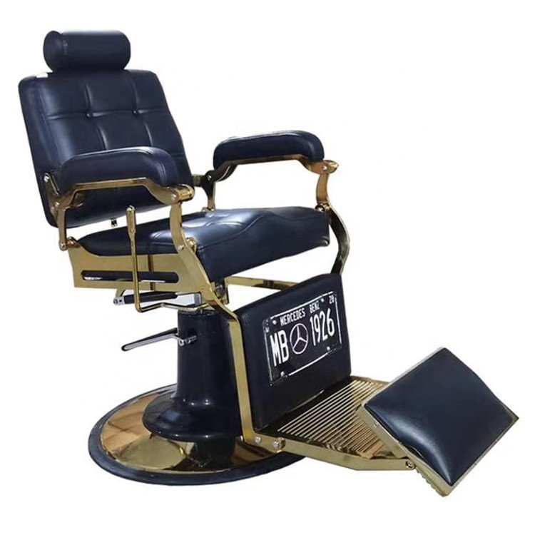 Golden Vintage Salon Barber Chairs for salon barber shop furniture with other beauty hair salon chair equipment