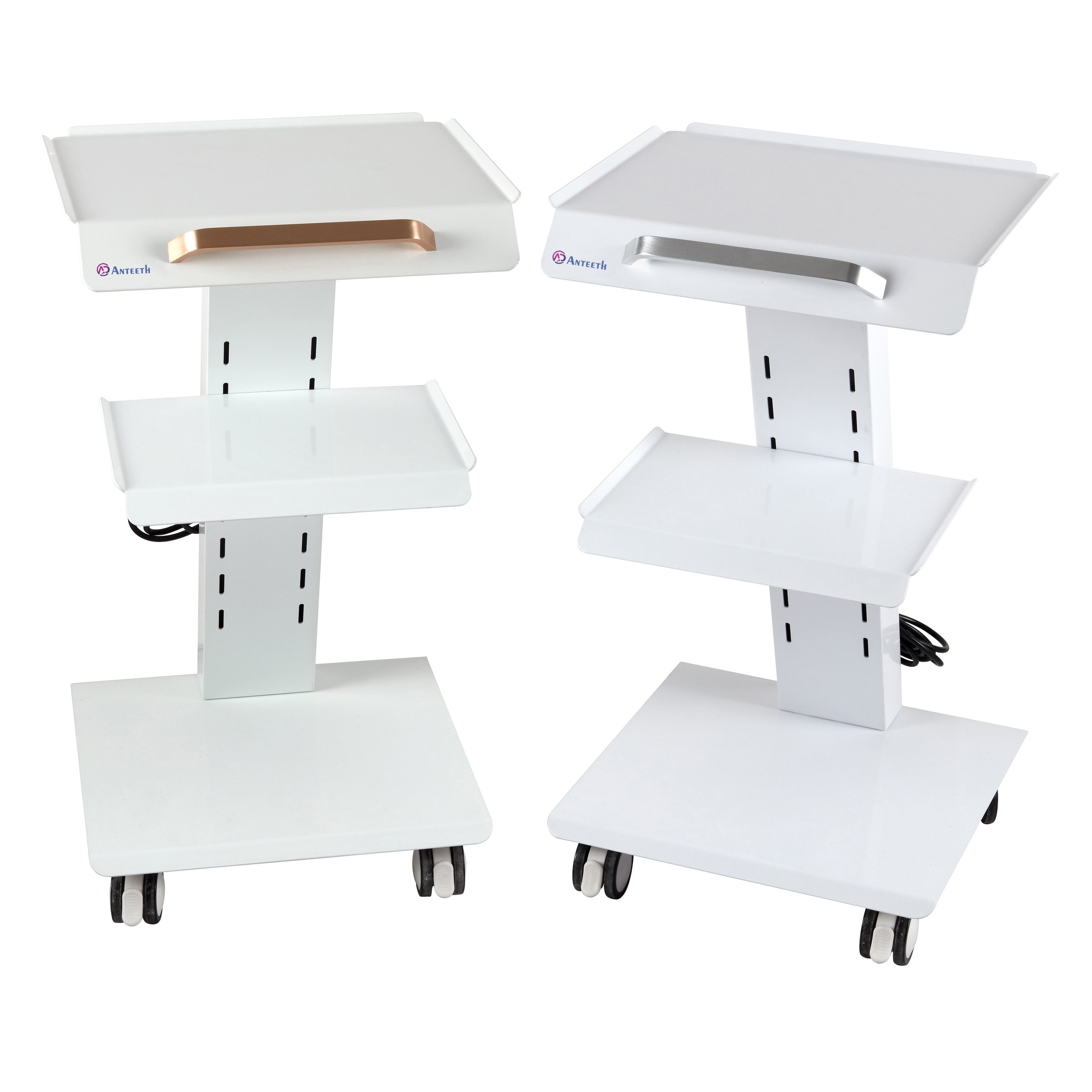 Beauty Salon Trolley Furniture Mobile 3 Layer Socket Trolley Cart Medical Trolley Cart