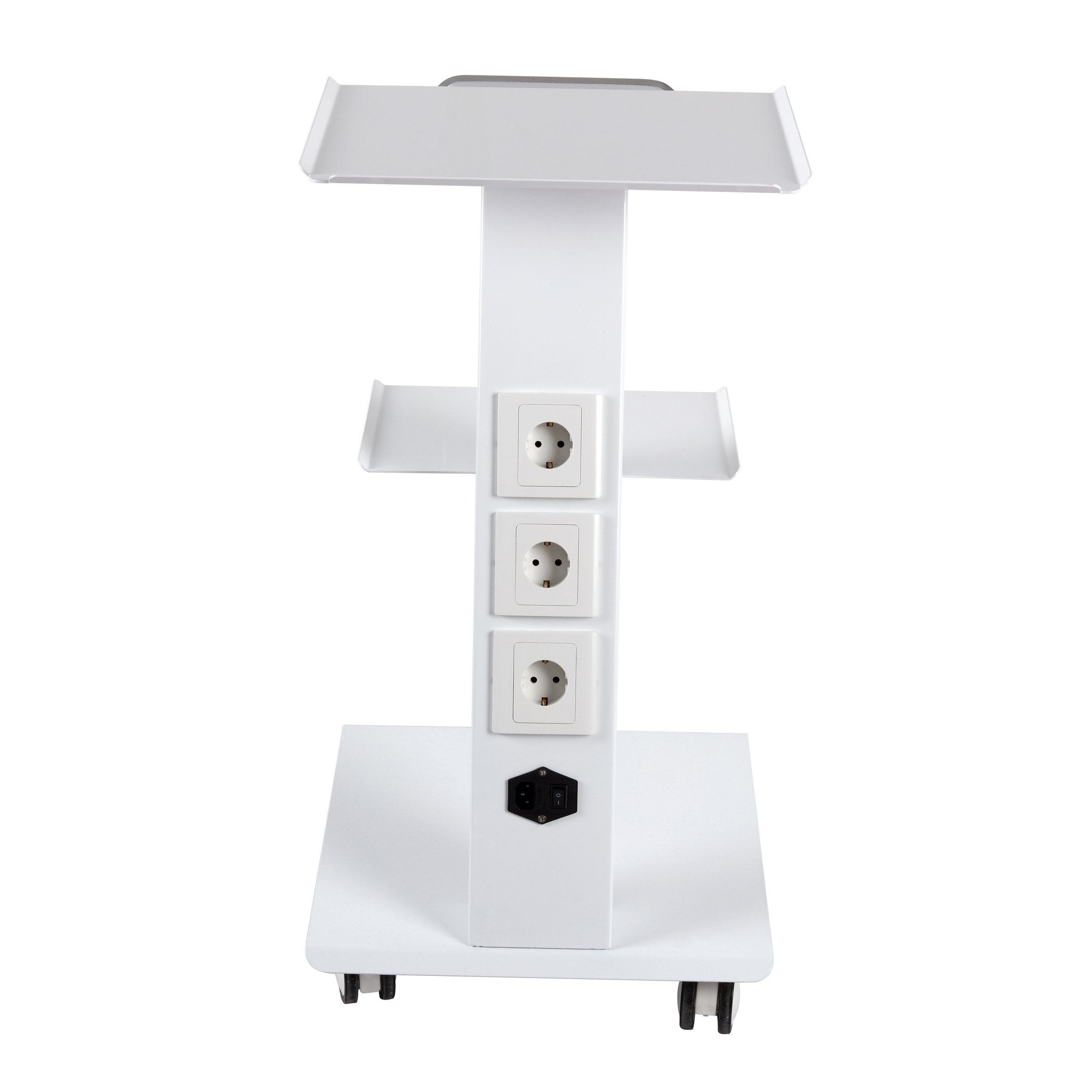 Beauty Salon Trolley Furniture Mobile 3 Layer Socket Trolley Cart Medical Trolley Cart