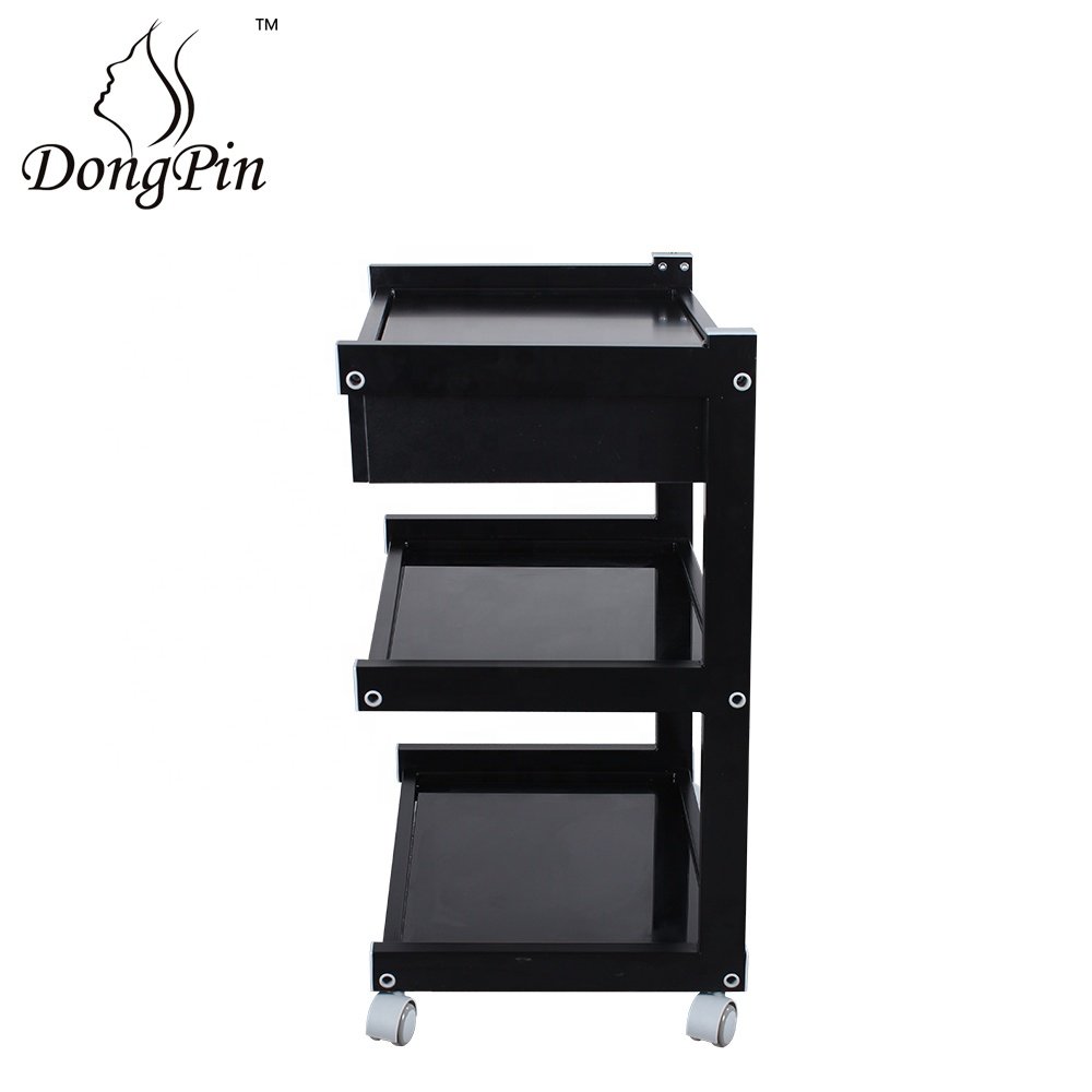 beauty salon trolley furniture hairdressing trolley pedicure cart trolley cart with lamp hole