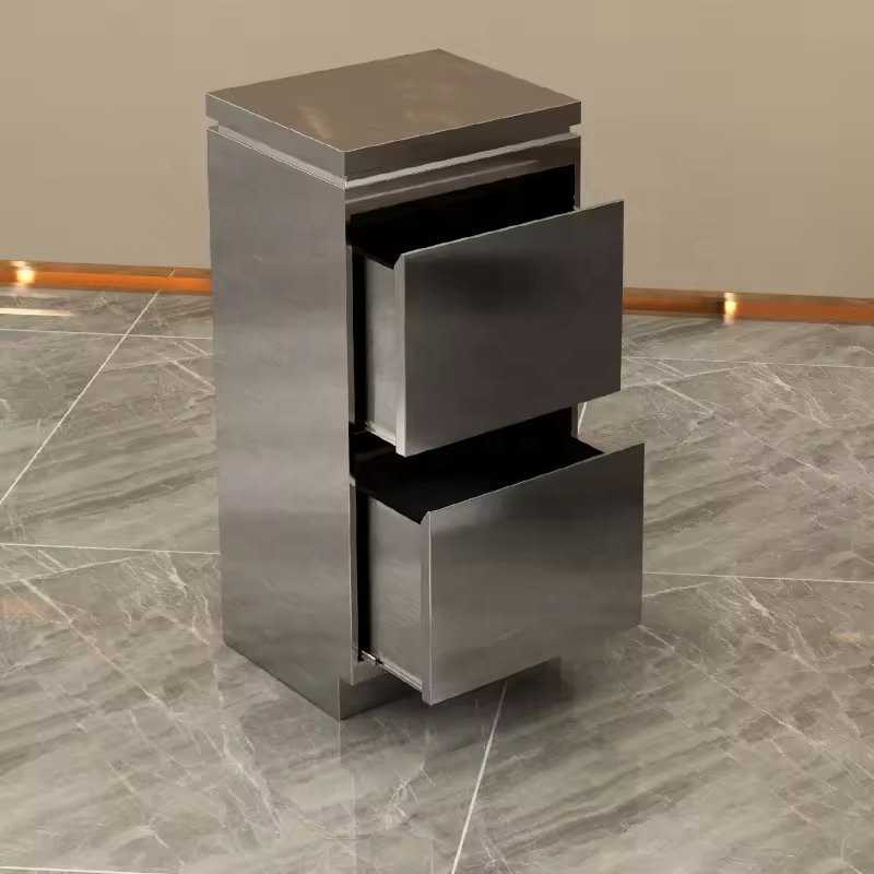 Salon Trolley cart beauty trolley stainless steel makeup Hairdressing multi function salon Movable double three layer