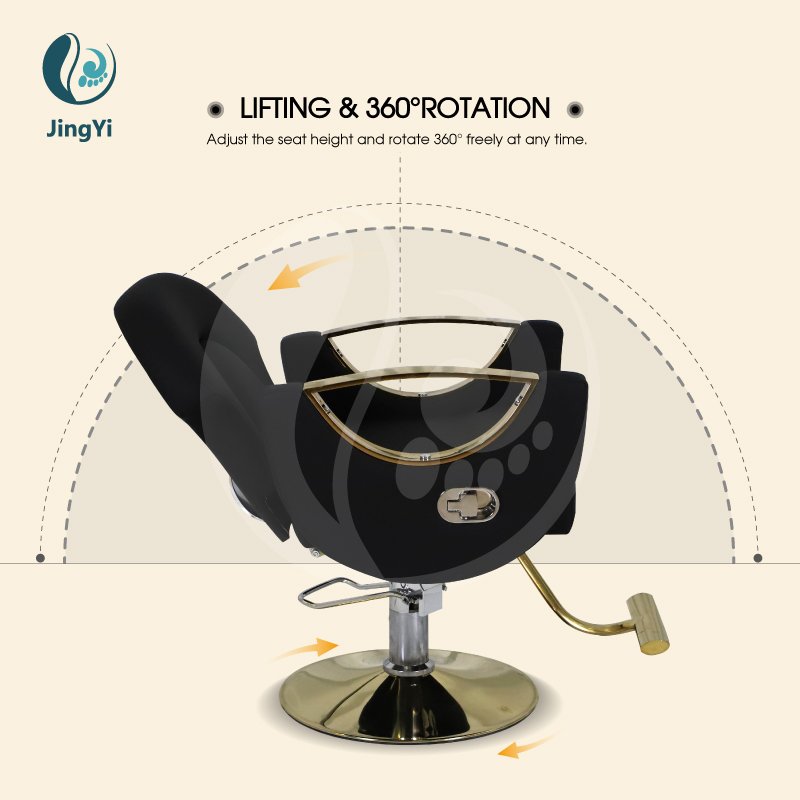 Professional Custom Hydraulic Salon Hair Stylist Chair Hairdressing Workshop Barber Chairs Reclinable For Hair Cutting