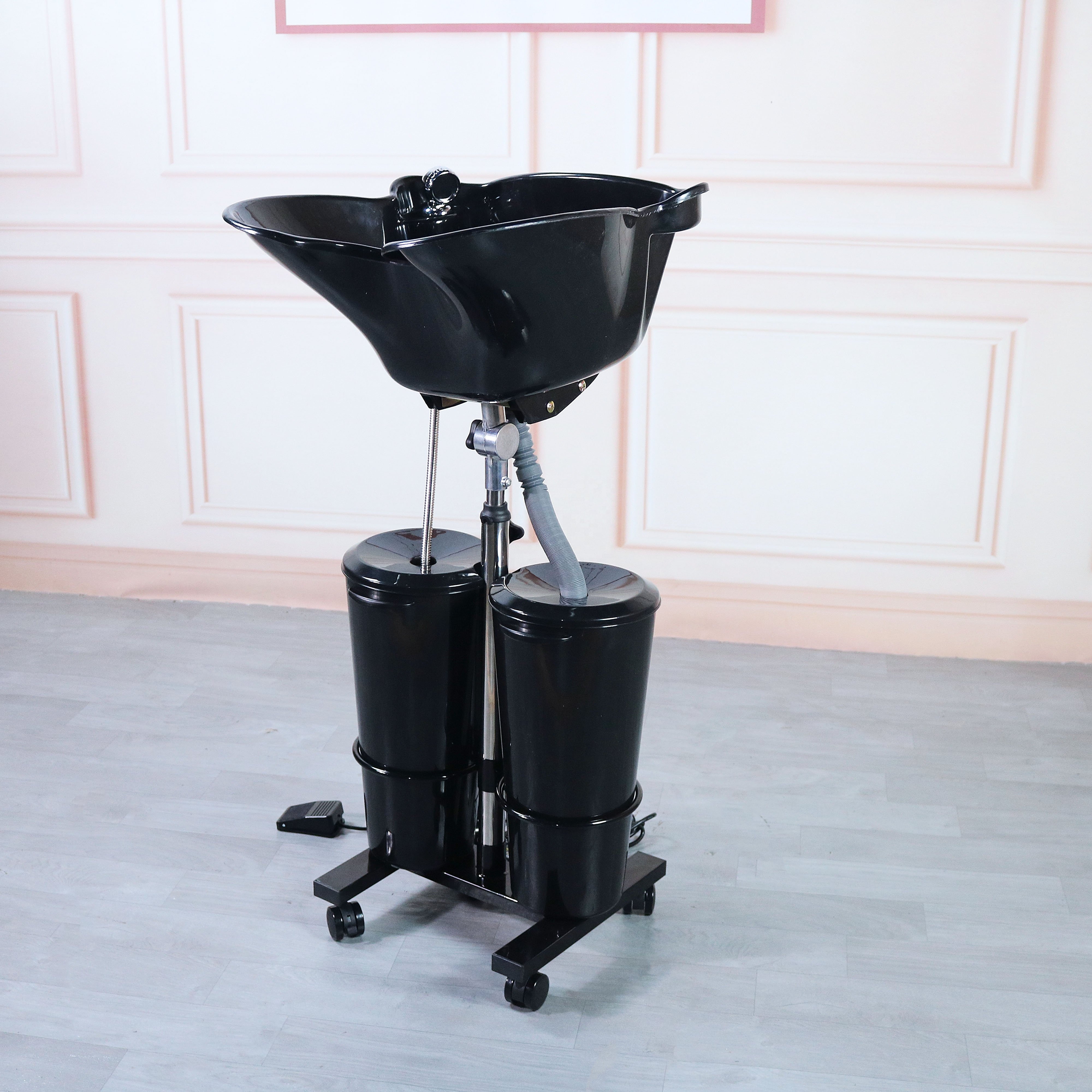 Wally Beauty Adjustable Shampoo Bowl Chair For Barber Shop Portable Head Spa Sink Hospital Home Shampoo Basin