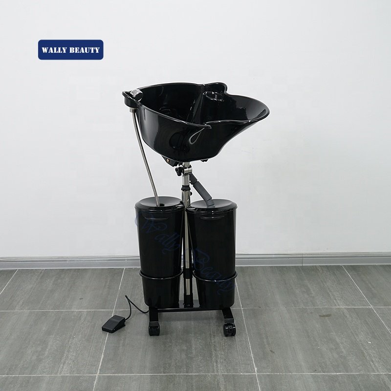 Wally Beauty Adjustable Shampoo Bowl Chair For Barber Shop Portable Head Spa Sink Hospital Home Shampoo Basin