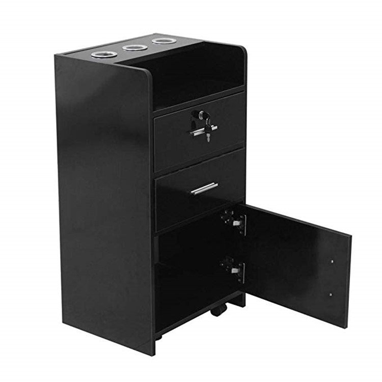 Barber pub Locking Rolling Beauty Salon Trolley Cart Hair Dryer Holder Stylist Equipment Drawer