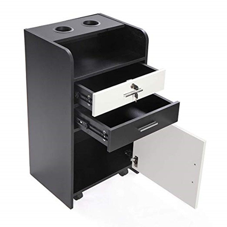 Barber pub Locking Rolling Beauty Salon Trolley Cart Hair Dryer Holder Stylist Equipment Drawer