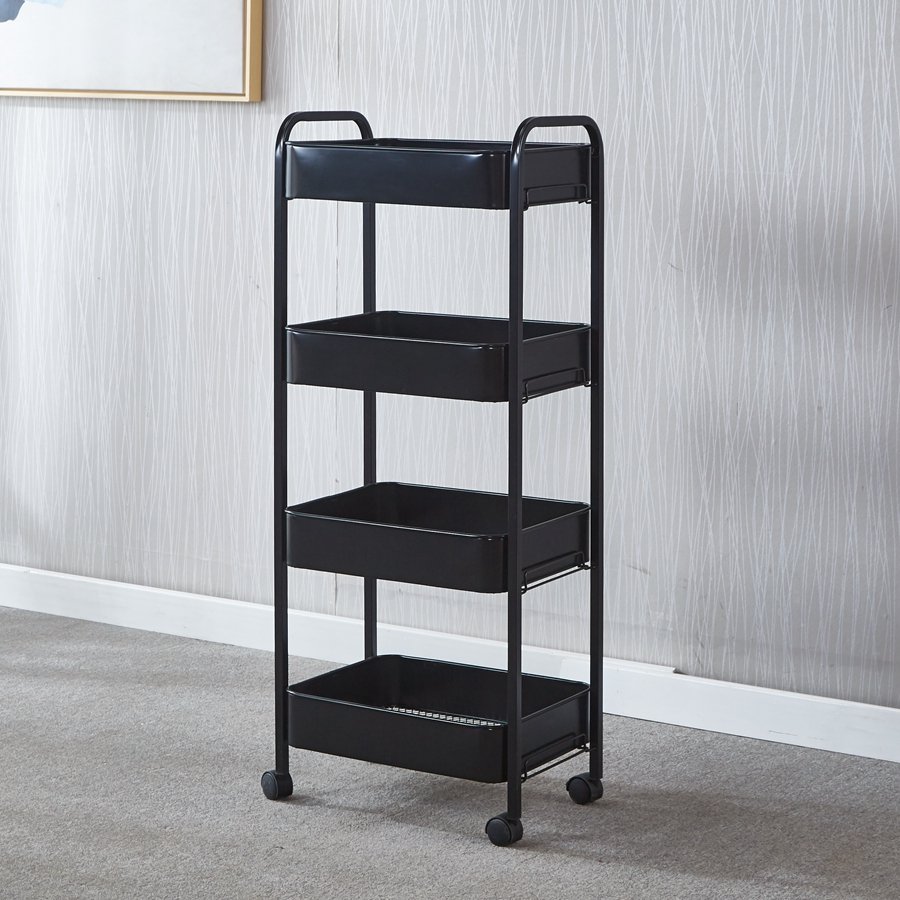 Well Designed Big Space Metal Four Layers Hair Salon Tool Box Trolley