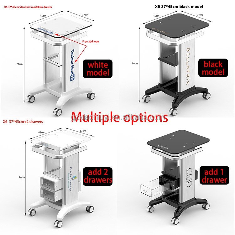 Factory Hot Sale White Beauty instruments Trolley Storage Rolling Cart trolley for beauty Salon /spa / dental clinic